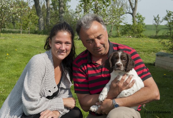 Jan-Åke Wahldin med dotter Rebecka och C S Beretta´s Goldwinged Game