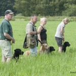 Jesper, Felicia och Anna på linje