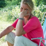 Åsa - äntligen i stol efter 8 timmar mitt i solen