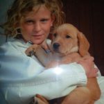 Mary 9 veckor med lillmatte Ebba