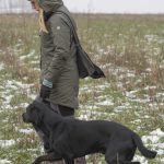 Johanna med sin stora Zack