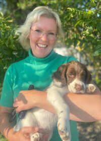 Gunilla med valp-Liv Gunilla med valp-Liv
